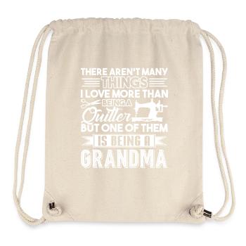 Quilting Grandma Quilter - Stanley/Stella Recycled Gym Bag - natural - Front