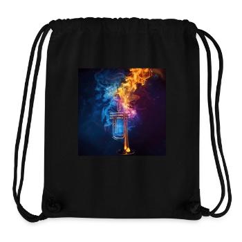 Trompete - Stanley/Stella recycelter Gym Bag - Schwarz - Vorne