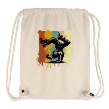 Breakdancing - Stanley/Stella Recycled Gym Bag - natural - Front