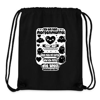 Night lovers – coffee saves the world - Stanley/Stella Recycled Gym Bag - black - Front