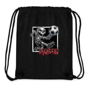 STÜRMER FUSSBALL - SKELETON - Stanley/Stella recycelter Gym Bag - Schwarz - Vorne