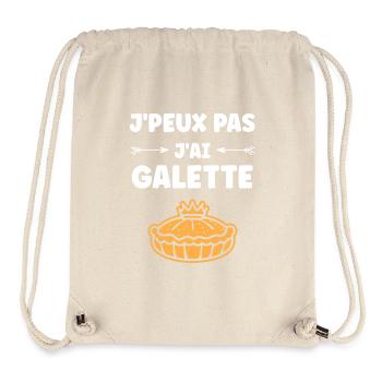 Galette - Sac à cordon recyclé Stanley/Stella - blanc naturel - Devant