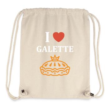 Galette - Sac à cordon recyclé Stanley/Stella - blanc naturel - Devant