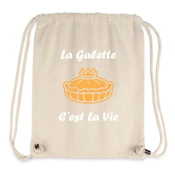 Galette - Sac à cordon recyclé Stanley/Stella - blanc naturel - Devant