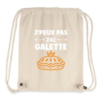 Galette - Sac à cordon recyclé Stanley/Stella - blanc naturel - Devant