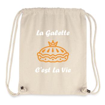 Galette - Sac à cordon recyclé Stanley/Stella - blanc naturel - Devant