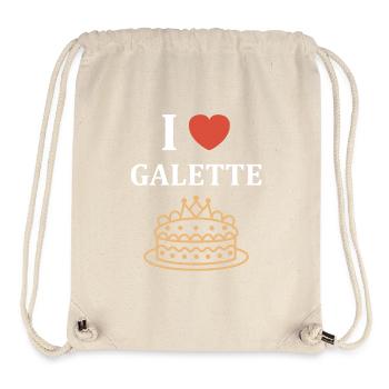 Galette - Sac à cordon recyclé Stanley/Stella - blanc naturel - Devant