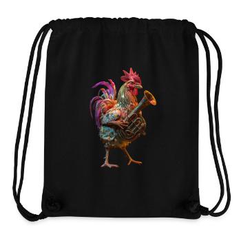 Rooster Tuba - Stanley/Stella Recycled Gym Bag - black - Front