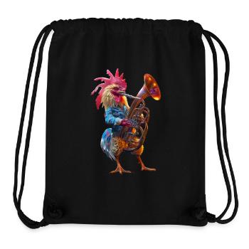 Rooster Tuba - Stanley/Stella Recycled Gym Bag - black - Front