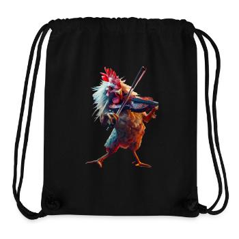 Hahn Violine - Stanley/Stella recycelter Gym Bag - Schwarz - Vorne