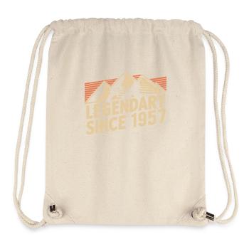 Legendär Seit 1957 Geburtstag - Stanley/Stella recycelter Gym Bag - Naturweiß - Vorne