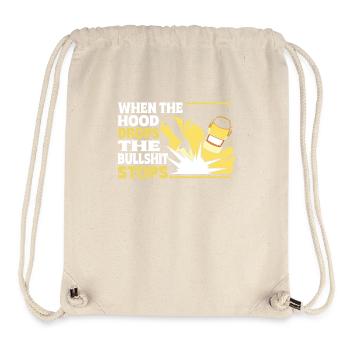 Wenn Der Helm Fällt Stoppt Der Unsinn Kreativer - Stanley/Stella recycelter Gym Bag - Naturweiß - Vorne