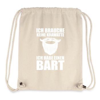 Bärtig Bartträger Bart - Stanley/Stella recycelter Gym Bag - Naturweiß - Vorne