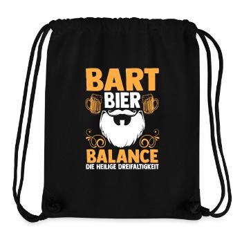 Bier Bärtig Bartträger Bart - Stanley/Stella recycelter Gym Bag - Schwarz - Vorne