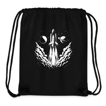 launching rocket, space, rocketry, - Stanley/Stella Recycled Gym Bag - black - Front