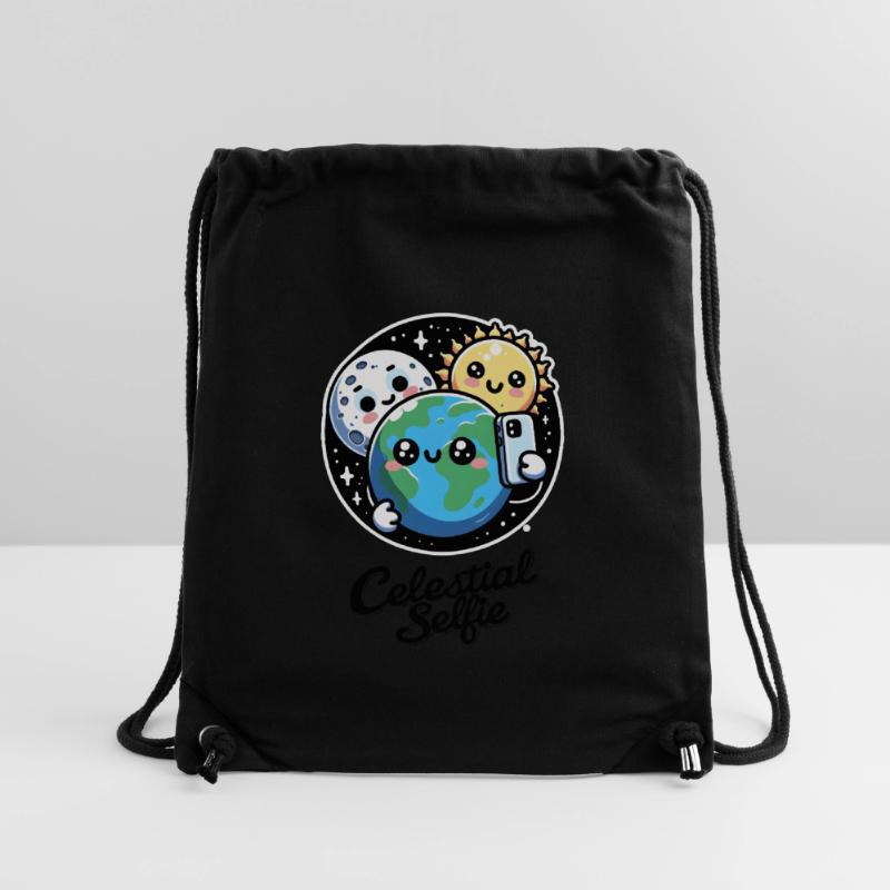 Celestial Selfie Totality Spring Solar Eclipse Stanley/Stella Recycled Gym Bag
