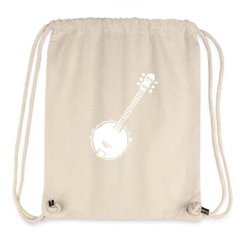 Banjo Pixel Graphic - Stanley/Stella Recycled Gym Bag - natural - Front