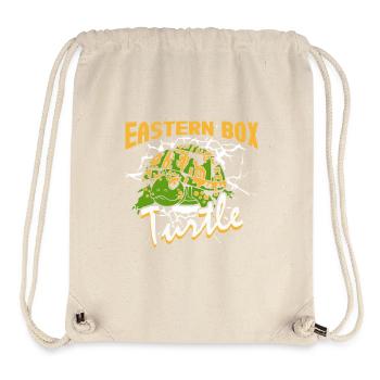 Eastern Box Turtle On Black - Stanley/Stella Recycled Gym Bag - natural - Front