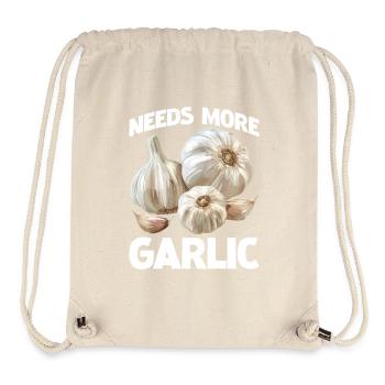 Needs More Garlic 2 - Stanley/Stella recycelter Gym Bag - Naturweiß - Vorne
