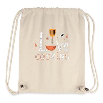 I Love Cooking Cooking Cooking Kitchen Cooking Cook - Stanley/Stella Recycled Gym Bag - natural - Front