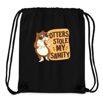 Otter Otters Stole My Sanity - Stanley/Stella Recycled Gym Bag - black - Front