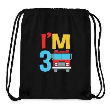 Fire engine children's birthday party - Stanley/Stella Recycled Gym Bag - black - Front