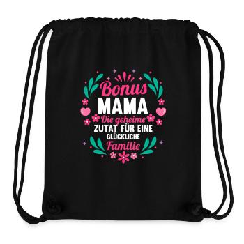 Stiefmutter Pflegemutter Ziehmutter Bonusmama - Stanley/Stella recycelter Gym Bag - Schwarz - Vorne