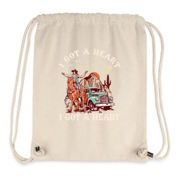 I Got A Heart Like A Truck - Stanley/Stella Recycled Gym Bag - natural - Front