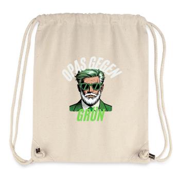 Opas gegen Grün lustige Spruch Geschenkidee - Stanley/Stella recycelter Gym Bag - Naturweiß - Vorne
