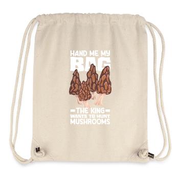 Reiche Mir Meine Tasche Pilzsammler König - Stanley/Stella recycelter Gym Bag - Naturweiß - Vorne