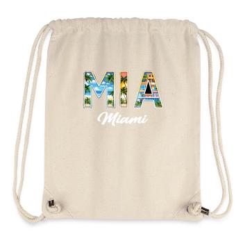 Miami Mia Miami – Tropisches Flair für USA-Fans - Stanley/Stella recycelter Gym Bag - Naturweiß - Vorne