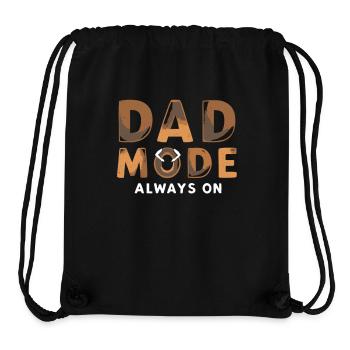 Dad Mode Always On Lustiger Papa Spruch Väter - Stanley/Stella recycelter Gym Bag - Schwarz - Vorne