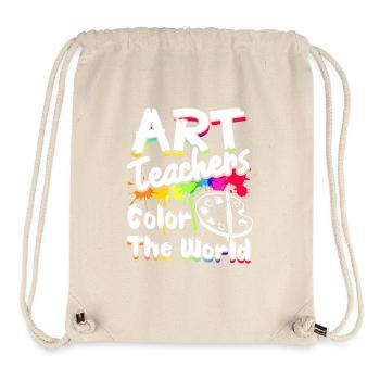 Art Teachers Color The World - Stanley/Stella Recycled Gym Bag - natural - Front