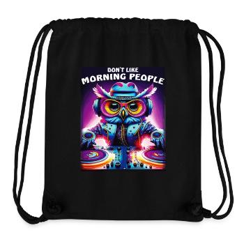 EULE DON'T LIKE MORNING PEOPLE - Stanley/Stella recycelter Gym Bag - Schwarz - Vorne