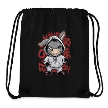 Esel Urban Animal Style Tierliebhaber - Stanley/Stella recycelter Gym Bag - Schwarz - Vorne