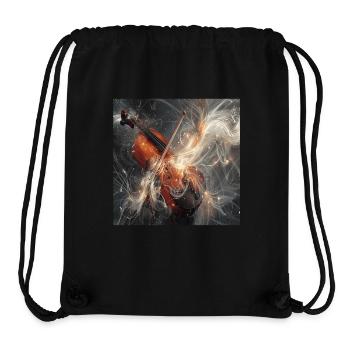Violine - Stanley/Stella recycelter Gym Bag - Schwarz - Vorne