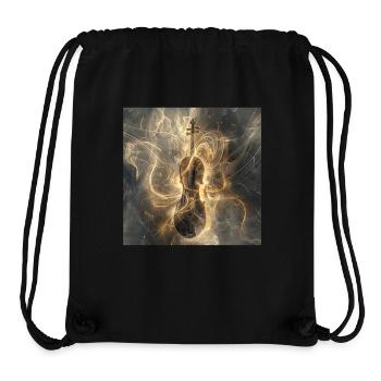 Violine - Stanley/Stella recycelter Gym Bag - Schwarz - Vorne