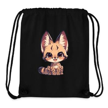 Servale Serval - Stanley/Stella recycelter Gym Bag - Schwarz - Vorne