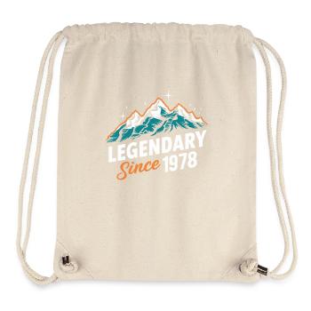 Legendär Seit 1978 Wanderer Geburtstag Bergwandern - Stanley/Stella recycelter Gym Bag - Naturweiß - Vorne