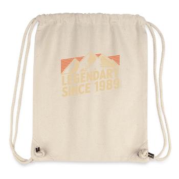 Legendär Seit 1989 Geburtstag - Stanley/Stella recycelter Gym Bag - Naturweiß - Vorne