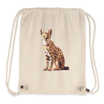 Servale Serval - Stanley/Stella recycelter Gym Bag - Naturweiß - Vorne