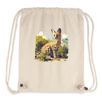 Servale Serval - Stanley/Stella recycelter Gym Bag - Naturweiß - Vorne