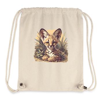 Servale Serval - Stanley/Stella recycelter Gym Bag - Naturweiß - Vorne