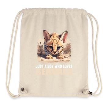Servale Serval - Stanley/Stella recycelter Gym Bag - Naturweiß - Vorne