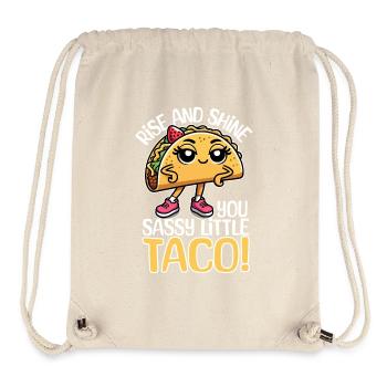 Lève-toi et brille, vilain petit taco - Sac à cordon recyclé Stanley/Stella - blanc naturel - Devant