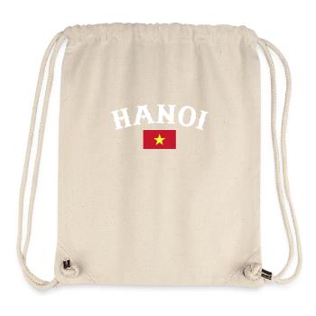 Hanoi Vietnam Vietnamese Flag Vietnamese - Stanley/Stella Recycled Gym Bag - natural - Front
