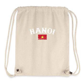 Hanoi Vietnam Vintage Vietnamese Flag - Stanley/Stella Recycled Gym Bag - natural - Front