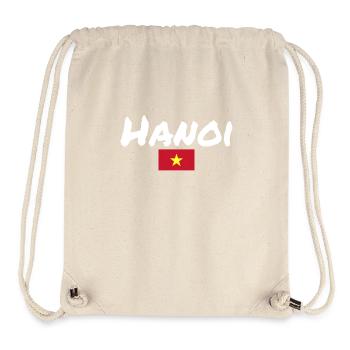 Hanoi Vietnam Vietnamese Flag Vietnamese - Stanley/Stella Recycled Gym Bag - natural - Front