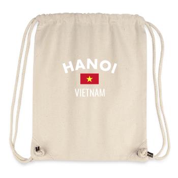 Hanoï Vietnam Drapeau vietnamien - Sac à cordon recyclé Stanley/Stella - blanc naturel - Devant