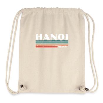Hanoi Vietnam Vintage Vietnamien Vietnamien - Sac à cordon recyclé Stanley/Stella - blanc naturel - Devant